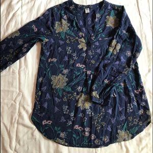 Old Navy Floral Pullover Tunic